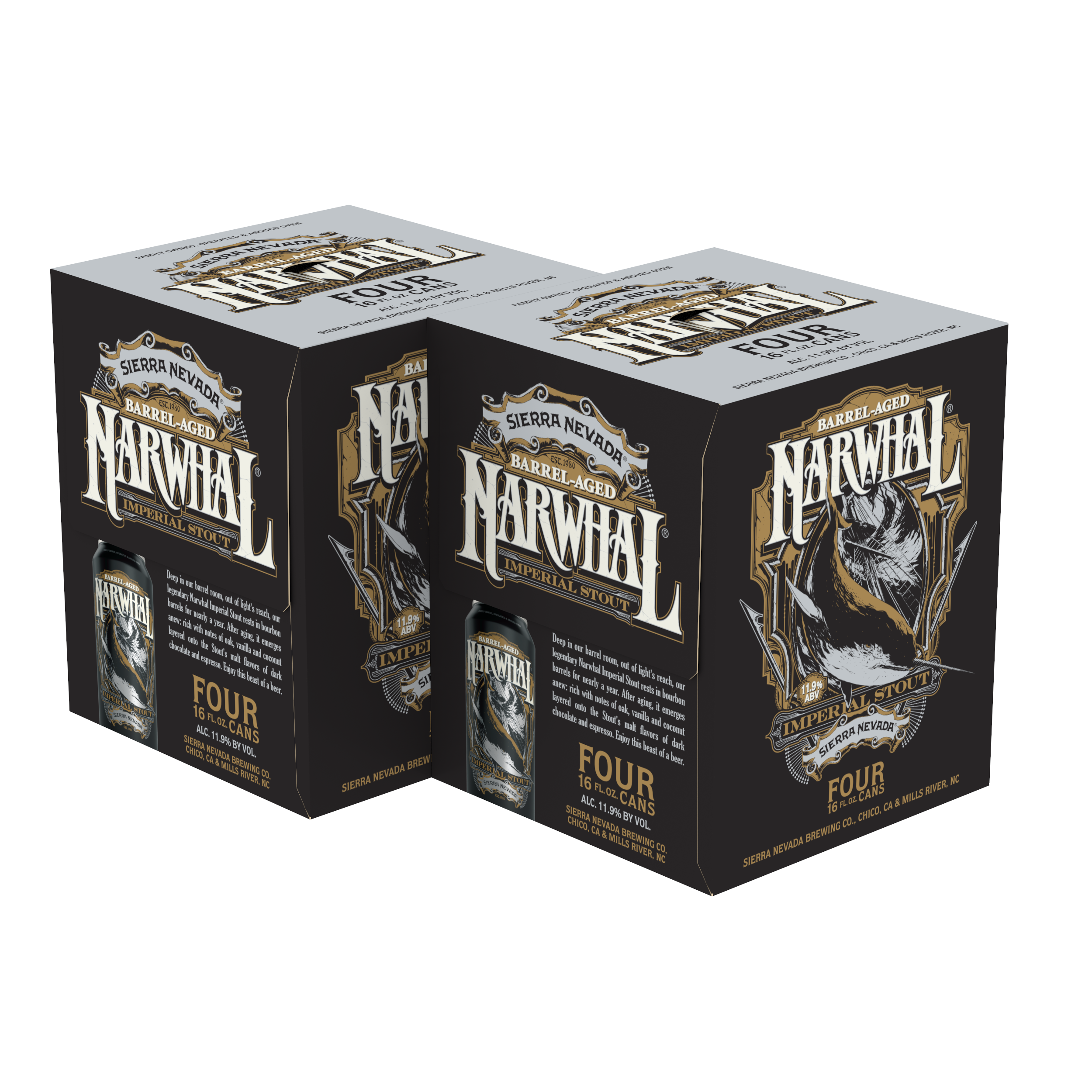 Sierra Nevada Brewing Co. Barrel Aged Narwhal 8-Pack