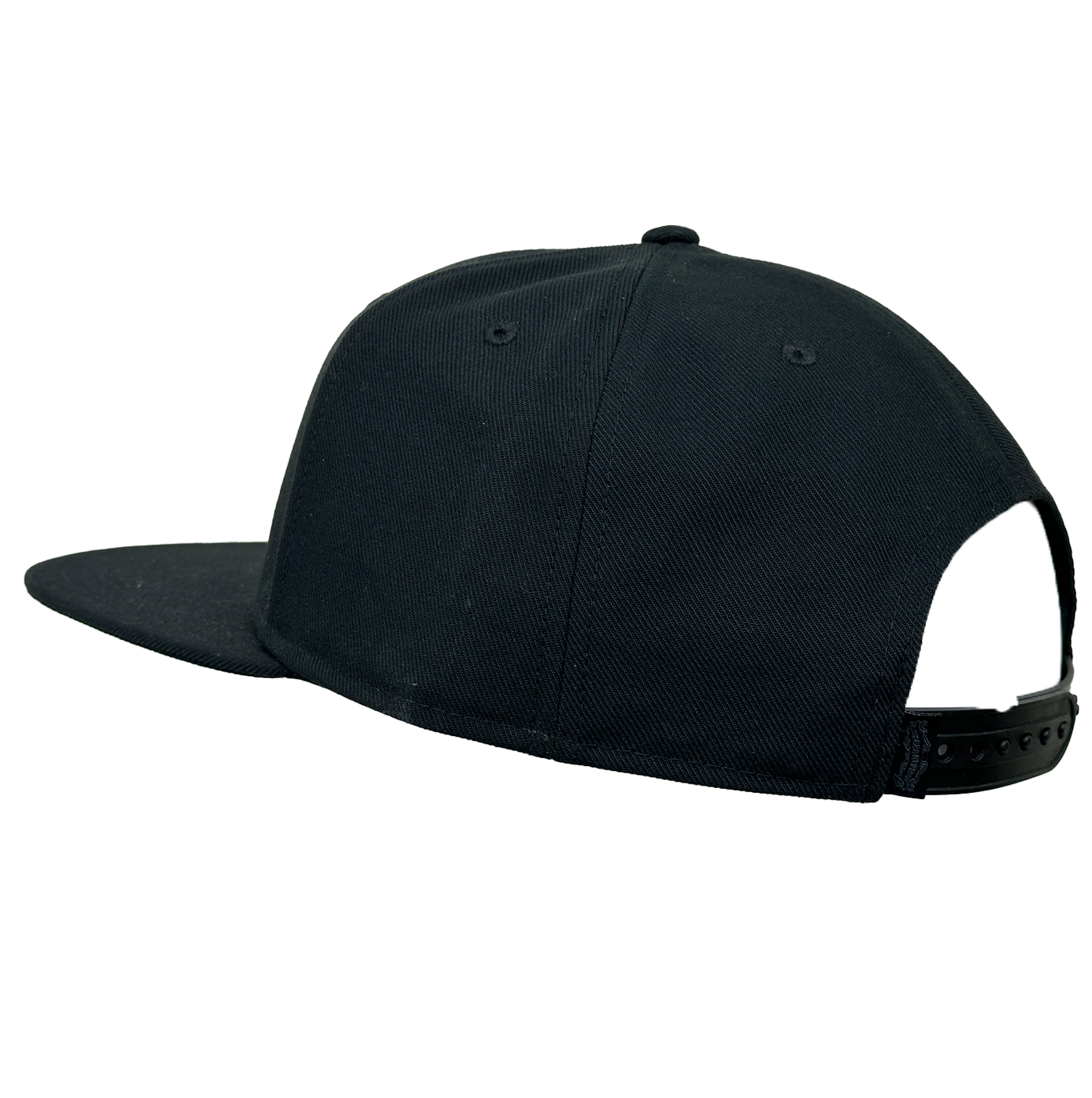 Sierra Nevada Stacked Text Hat Black - back view showing the snapback closure