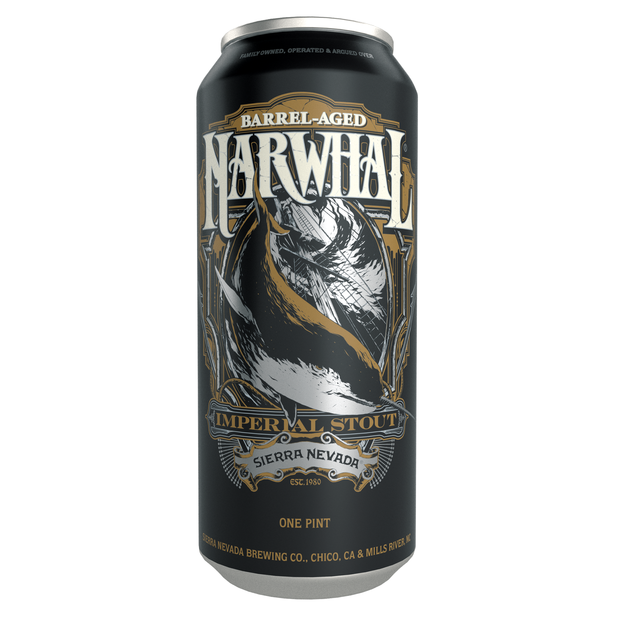 Sierra Nevada Barrel Aged Narwhal Imperial Stout 16oz can