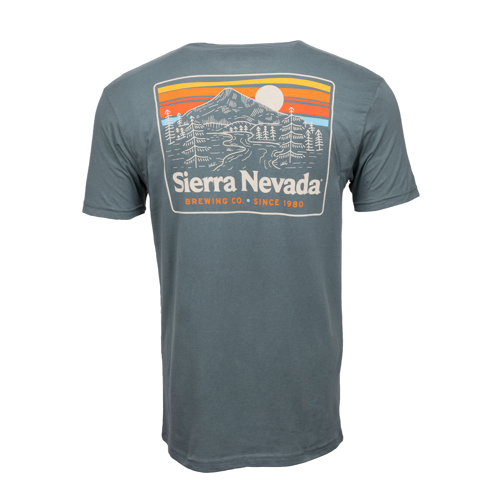 Sierra Nevada Brewing Co. Trail Royal Pine T-Shirt - back view of mountain graphic
