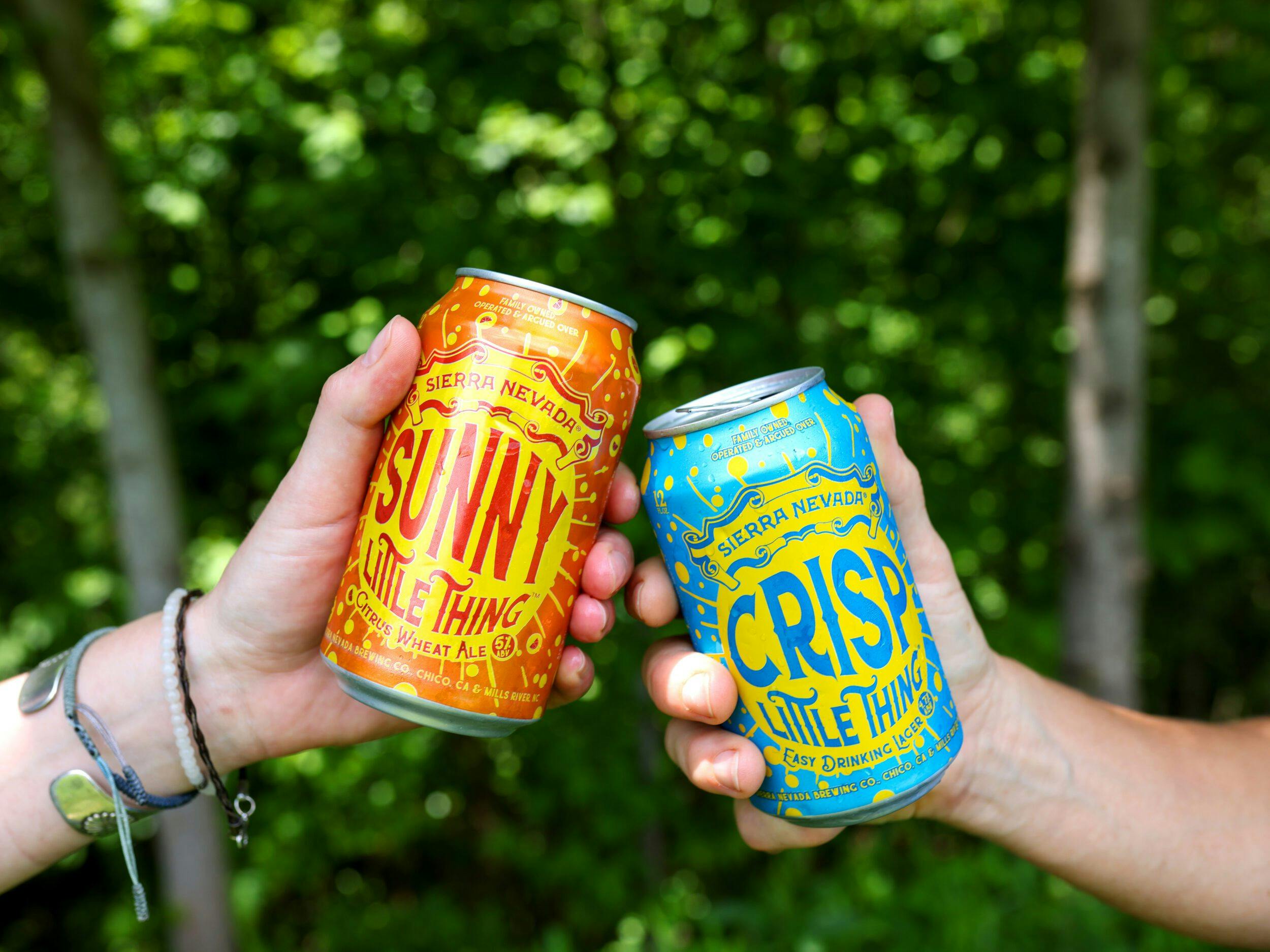 Sunny and Crisp Little Things cans cheers
